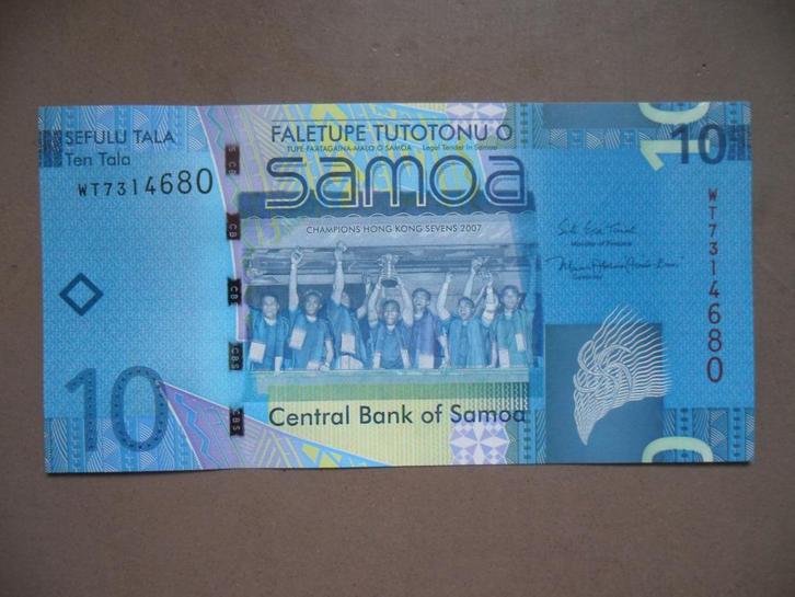 Samoa #39b [ND] / 10 tala UNC, Postzegels en Munten, Bankbiljetten | Oceanië, Los biljet, Verzenden
