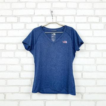 The North Face T-shirt Maat M Blauw V-hals Sport beschikbaar voor biedingen