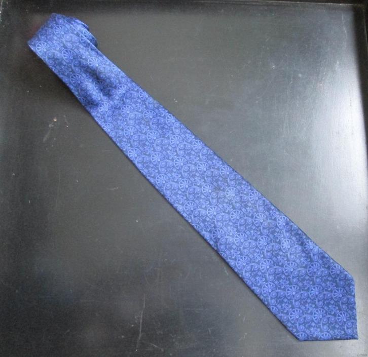 Blauwe Vintage Zijden stropdas Yves Saint Laurent met  Print, Kleding | Heren, Stropdassen, Zo goed als nieuw, Met patroon, Blauw