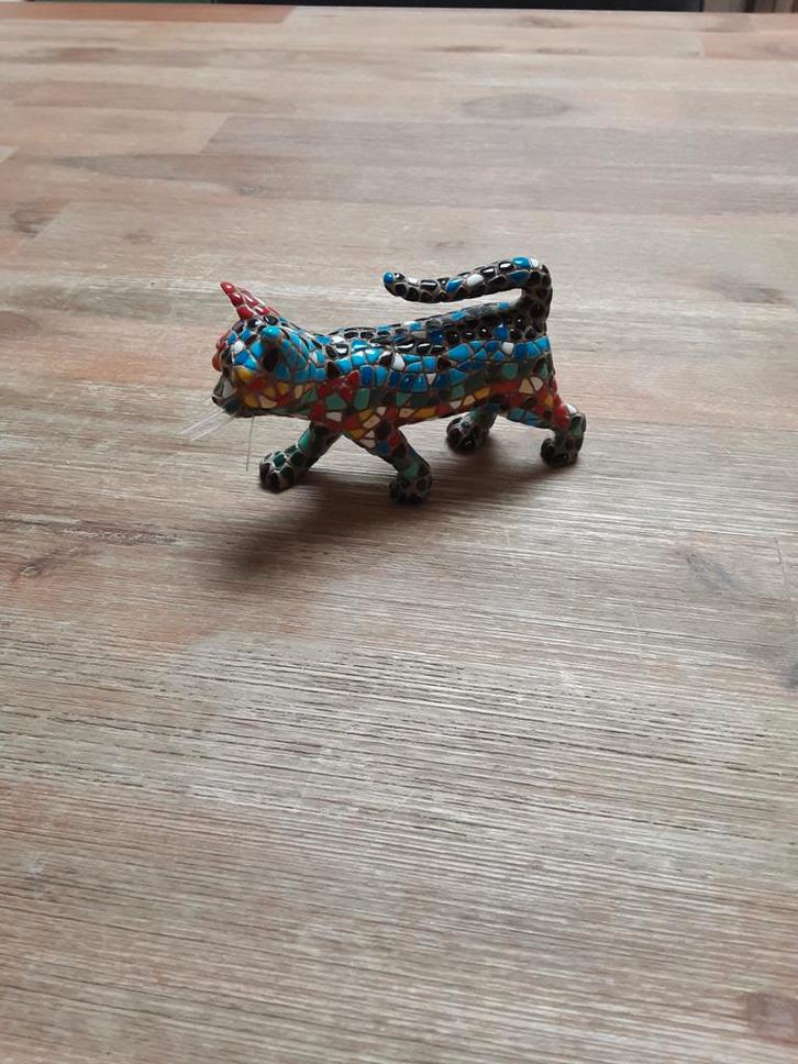 Mozaïek Kat Beeldje, Antiek en Kunst, Antiek | Woonaccessoires, Ophalen of Verzenden