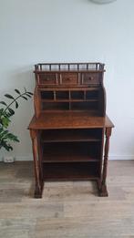 Antieke Houten Schrijfkast / Secretaire, Ophalen, Zo goed als nieuw
