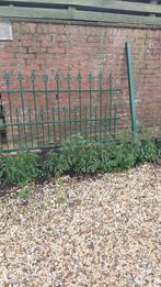 16 mtr groen hekwerk incl palen. (2 x 1 mtr per element), Tuin en Terras, Tuinhekken en Hekwerk, Ophalen of Verzenden, Zo goed als nieuw