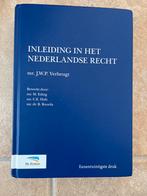 Inleiding Nederlands Recht - Verheugt 9789082849523, Ophalen of Verzenden, Gamma, Zo goed als nieuw, WO