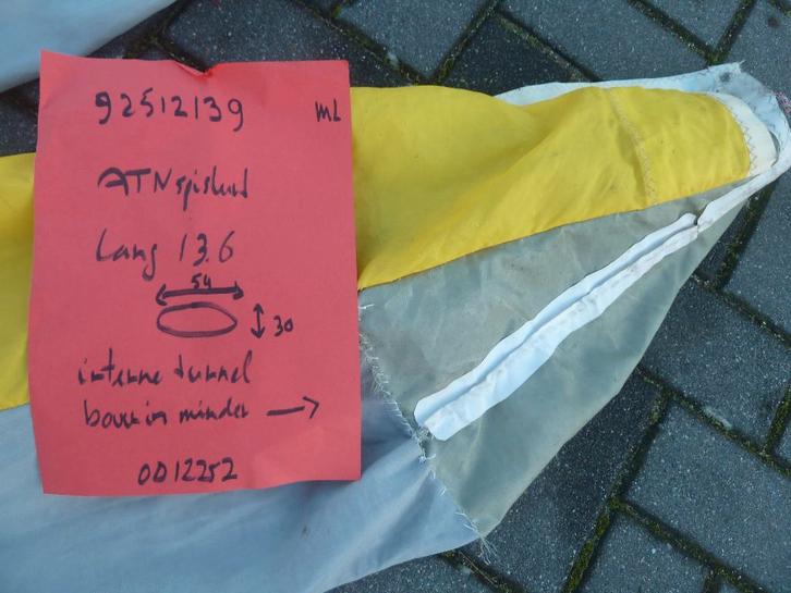 spinnakerslurf, Watersport en Boten, Accessoires en Onderhoud, Gebruikt, Overige typen, Ophalen of Verzenden