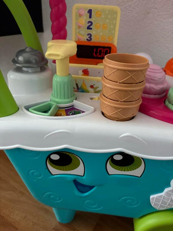 VTech Schep & Leer ijscokar, Kinderen en Baby's, Speelgoed | Vtech, Zo goed als nieuw, 2 tot 4 jaar, Ophalen