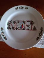 Vintage Kerstborden NOËLLE - 2 stuks, Gebruikt, Keramiek, Ophalen of Verzenden, Bord(en)