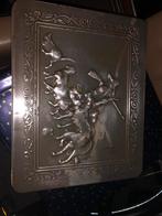 Trommel metaal 33x26cm h 9,5cm, Antiek en Kunst, Antiek | Tin, Ophalen of Verzenden