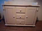 Witte brocante commode met lades en kastjes, Ophalen, Gebruikt, 50 tot 70 cm, 100 cm of meer