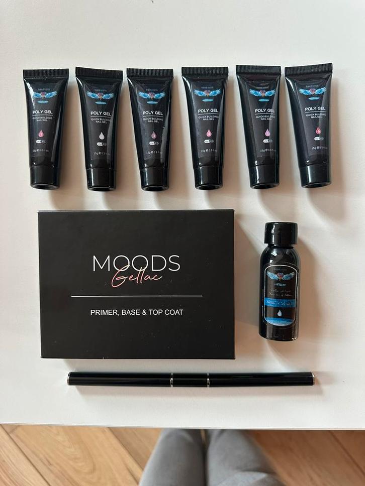 Polygel acryl nagels set (gebruikt), Sieraden, Tassen en Uiterlijk, Uiterlijk | Cosmetica en Make-up, Gebruikt, Handen en Nagels