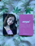 Aespa my world karina photocard pc apple music pob, Ophalen of Verzenden, Zo goed als nieuw, Foto of Kaart