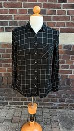 zwart geblokte blouse in maat S, Zwart, Ophalen of Verzenden, Zo goed als nieuw, Maat 36 (S)