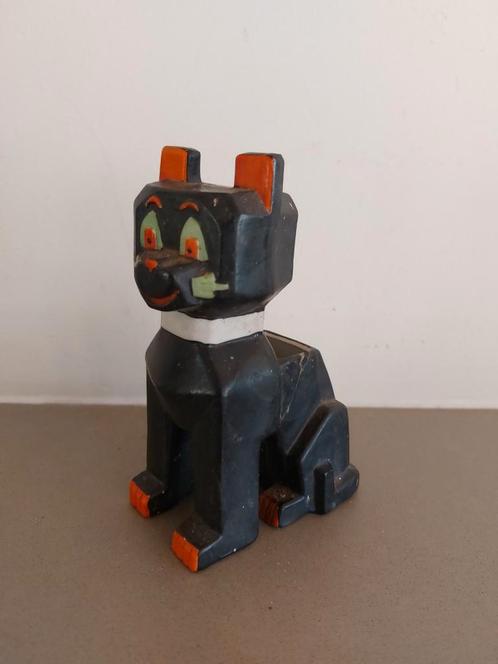 Lucky Black Kat Art Deco Beeldje - Lois Wain, Antiek en Kunst, Antiek | Keramiek en Aardewerk, Ophalen of Verzenden