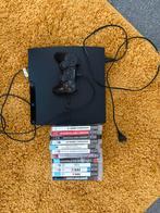 Sony Playstation 3 (slim) + spellen, Spelcomputers en Games, Spelcomputers | Sony PlayStation 3, Ophalen, Zo goed als nieuw, 160 GB