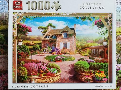 Puzzel 1000 stukjes: Summer Cottage, Hobby en Vrije tijd, Denksport en Puzzels, Gebruikt, Legpuzzel, 500 t/m 1500 stukjes, Ophalen of Verzenden