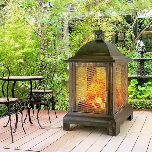 Retro Design Vuurlantaarn Terrasverwarming Patioheater Oven, Tuin en Terras, Terrasverwarmers, Nieuw, Vloer, Ophalen of Verzenden