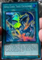 Yu-Gi-Oh! Spellcard “Soul Exchange” INFO 1st Edition !, Verzenden, Zo goed als nieuw, Losse kaart, Foil