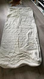 1 persoons afritsbare badstof matras beschermer, Overige typen, Eenpersoons, Wit, Zo goed als nieuw