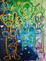 PRACHTIG ORIGINEEL WERK VAN WERELDBEROEMDE ABOUDIA, Antiek en Kunst, Kunst | Niet-Westerse kunst, Ophalen of Verzenden