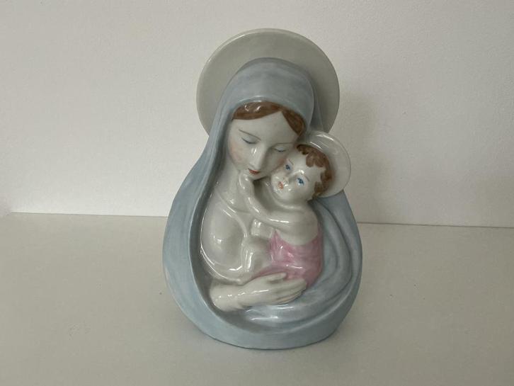 Madonna met kind TECO Bois-de-Breux België, Verzamelen, Religie, Zo goed als nieuw, Beeld(je), Ophalen of Verzenden