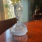 HELE LEUKE OUDE GEPERST GLAZEN ART DECO PARFUMFLES, Antiek en Kunst, Ophalen of Verzenden