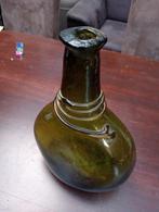 Antieke Perzische Zadelfles Groen Glas, Antiek en Kunst, Antiek | Glas en Kristal, Ophalen of Verzenden