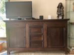 Massief houten dressoir, Huis en Inrichting, Kasten | Dressoirs, Ophalen, Gebruikt, 25 tot 50 cm, Met deur(en)