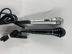 Microfoons 2x Philips en MT Logic met draad, Gebruikt, Overige typen, Onbekend, Ophalen of Verzenden