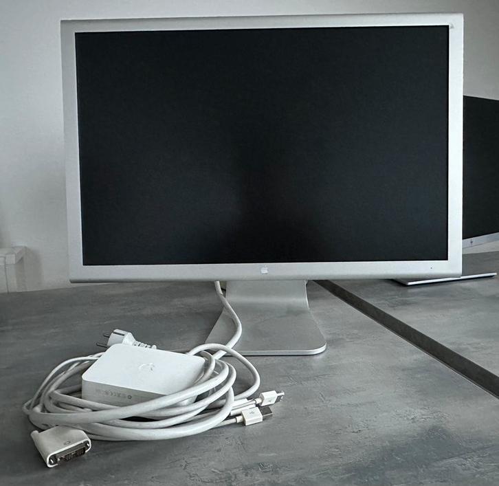 Apple Cinema Display 23” (19201200) – aluminium – DVI, Computers en Software, Monitoren, Zo goed als nieuw, 60 Hz of minder, DVI