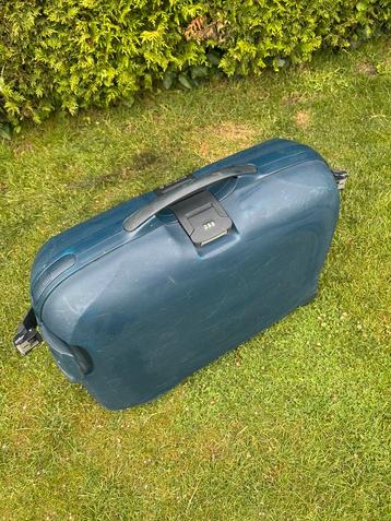 Grote Samsonite koffer, 62cm hoog, 64,5L, donkerblauw beschikbaar voor biedingen