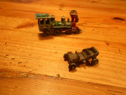 Lesney nummer 13 Amerikaanse locomotief en Ford T - 1911, Hobby en Vrije tijd, Modelauto's | Overige schalen, Gebruikt, Overige typen