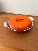Dru hapjes pan gietijzer, Huis en Inrichting, Keuken | Potten en Pannen, Gietijzer, Ophalen of Verzenden, Zo goed als nieuw, Keramische plaat