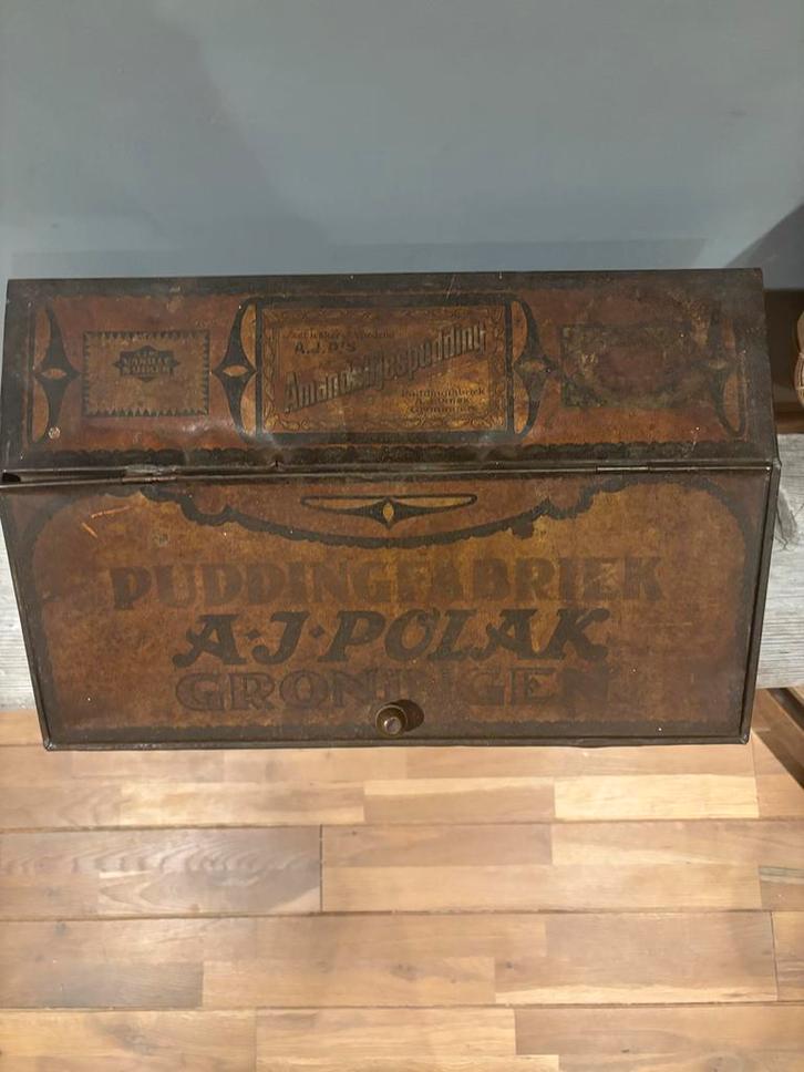 Oud winkelblik A.J. Polak Groningen - Brocante, Antiek en Kunst, Antiek | Overige Antiek, Ophalen of Verzenden