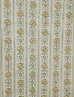 13955 Bloemen behang geel groen retro keuken swiet  Vintage, Huis en Inrichting, Verzenden, Groen