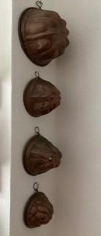 Antieke Koperen pudding vormen, Ophalen of Verzenden