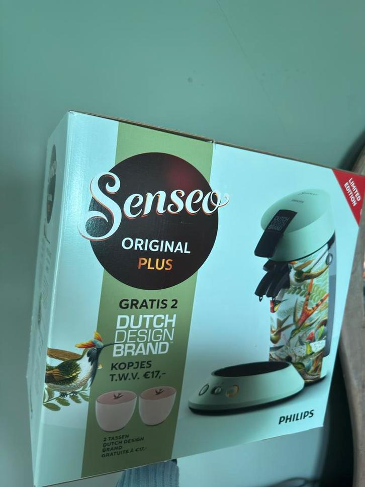 Nieuw! Senseo Limited Edition Dutch Design + 2 kopjes, Witgoed en Apparatuur, Koffiezetapparaten, Nieuw, Koffiepads en cups, Koffiemachine
