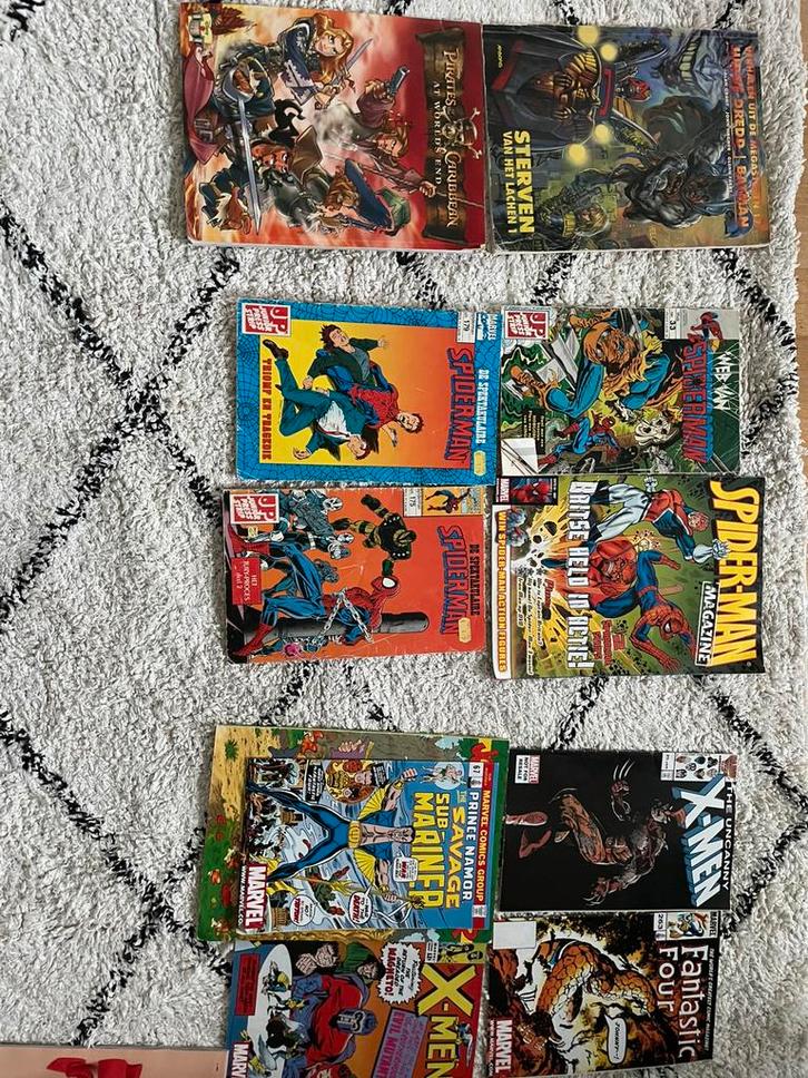 Stapetje oude strips (spiderman, marvel), Boeken, Strips | Comics, Meerdere comics, Europa, Ophalen of Verzenden
