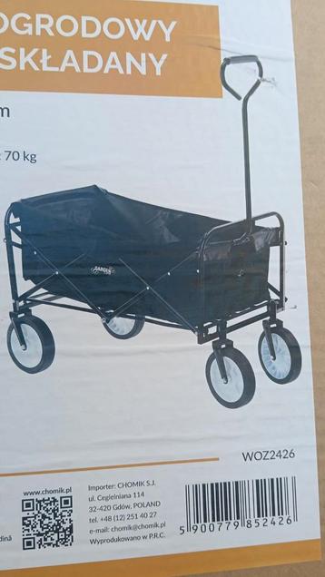 Opvouwbare Tuinwagen – 70 kg Draagvermogen – 116x54x90 cm –  beschikbaar voor biedingen