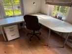Bureau + bureaustoel, Huis en Inrichting, Bureaus, Ophalen, In hoogte verstelbaar, Gebruikt, Bureau