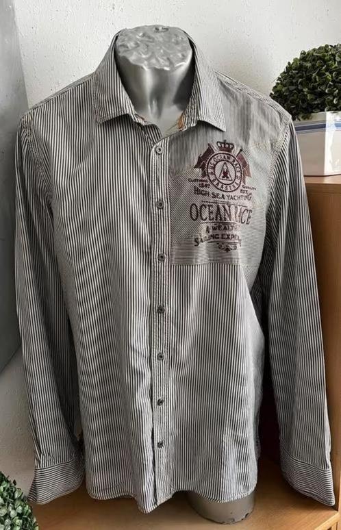 Gaastra overhemd maat XL, Kleding | Heren, Overhemden, Zo goed als nieuw, Halswijdte 43/44 (XL), Bruin, Ophalen of Verzenden