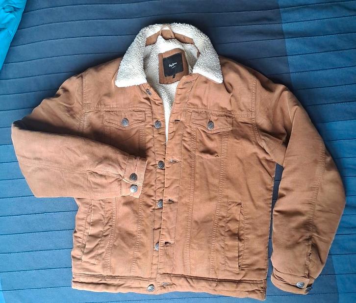 Pepe Jeans LONDON Warwick gevoerde jack- heren maat XS, Kleding | Heren, Jassen | Winter, Gedragen, Maat 46 (S) of kleiner, Bruin