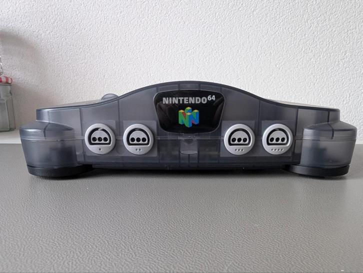 Nintendo 64: console Funtastic Smoke Grey, Spelcomputers en Games, Spelcomputers | Nintendo 64, Gebruikt, Zonder controller, Ophalen of Verzenden