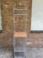 decoratief wijnrek of keukenrek of koffiebar op wieltjes, Ophalen, 5 tot 15 flessen, Zo goed als nieuw, Metaal