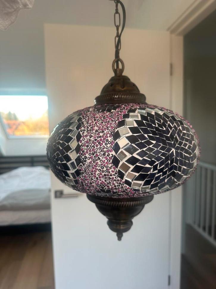 Turkse Hanglamp - Istanbul Souvenir, Huis en Inrichting, Lampen | Hanglampen, Gebruikt, Minder dan 50 cm, Glas, Ophalen