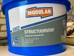 Structuurverf extra fijne korrel, Ophalen, Gebruikt, 5 tot 10 liter, Wit