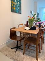 Vintage school stoel, Ophalen, Gebruikt, Bruin, Eén