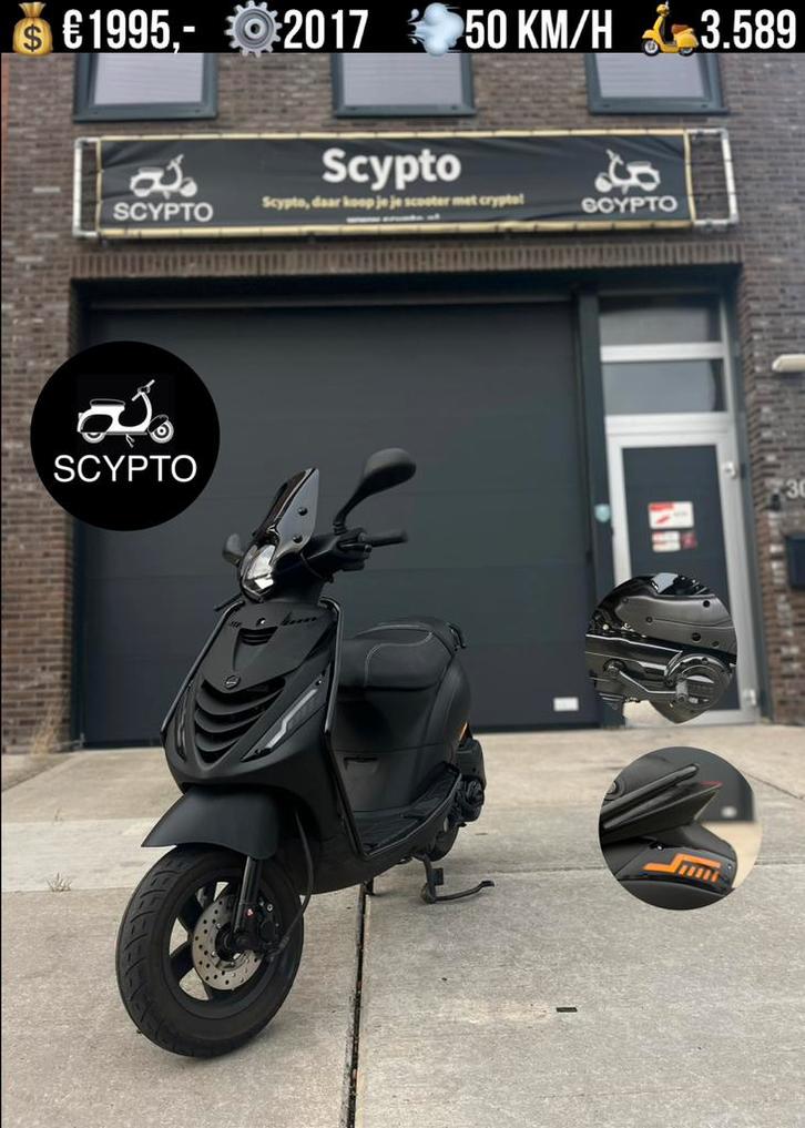 Piaggio Zip | 2017 | 3.500 km | Full Option | RDW Gekeurd, Fietsen en Brommers, Scooters | Piaggio, Zo goed als nieuw, Zip, Maximaal 45 km/u
