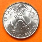 Turkije 1500 Lira 1981 FDC zilver FAO, Ophalen of Verzenden, Overige landen, Zilver