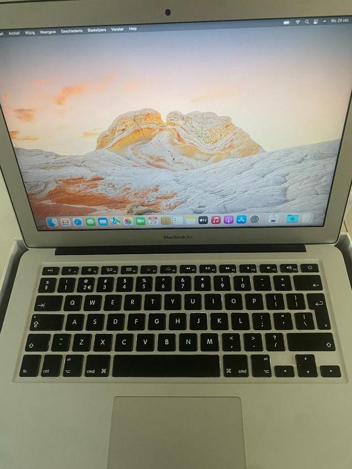 MacBook Air 13 inch, i5,  8GB, 128GB SSD voor weinig ect., Computers en Software, Apple Macbooks, Zo goed als nieuw, MacBook Air