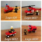 Lego 620 + 6657 + 6612 + 6650 brandweersets compleet!, Kinderen en Baby's, Speelgoed | Duplo en Lego, Ophalen of Verzenden, Zo goed als nieuw