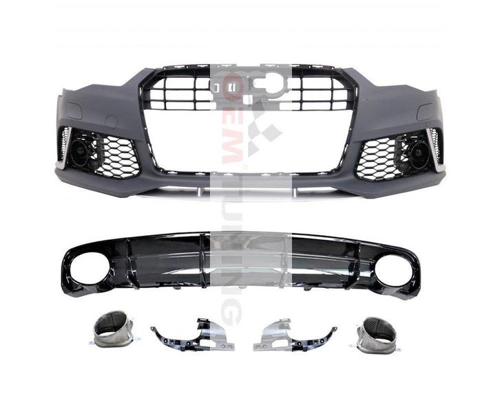 RS6 BODYKIT | voor A6 S6 | 2014-2018 | s line bumper |, Auto diversen, Tuning en Styling, Ophalen of Verzenden